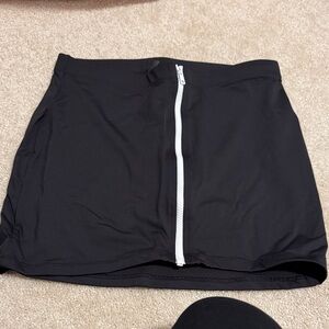 SKIMS Black Swim Coverup Skirt